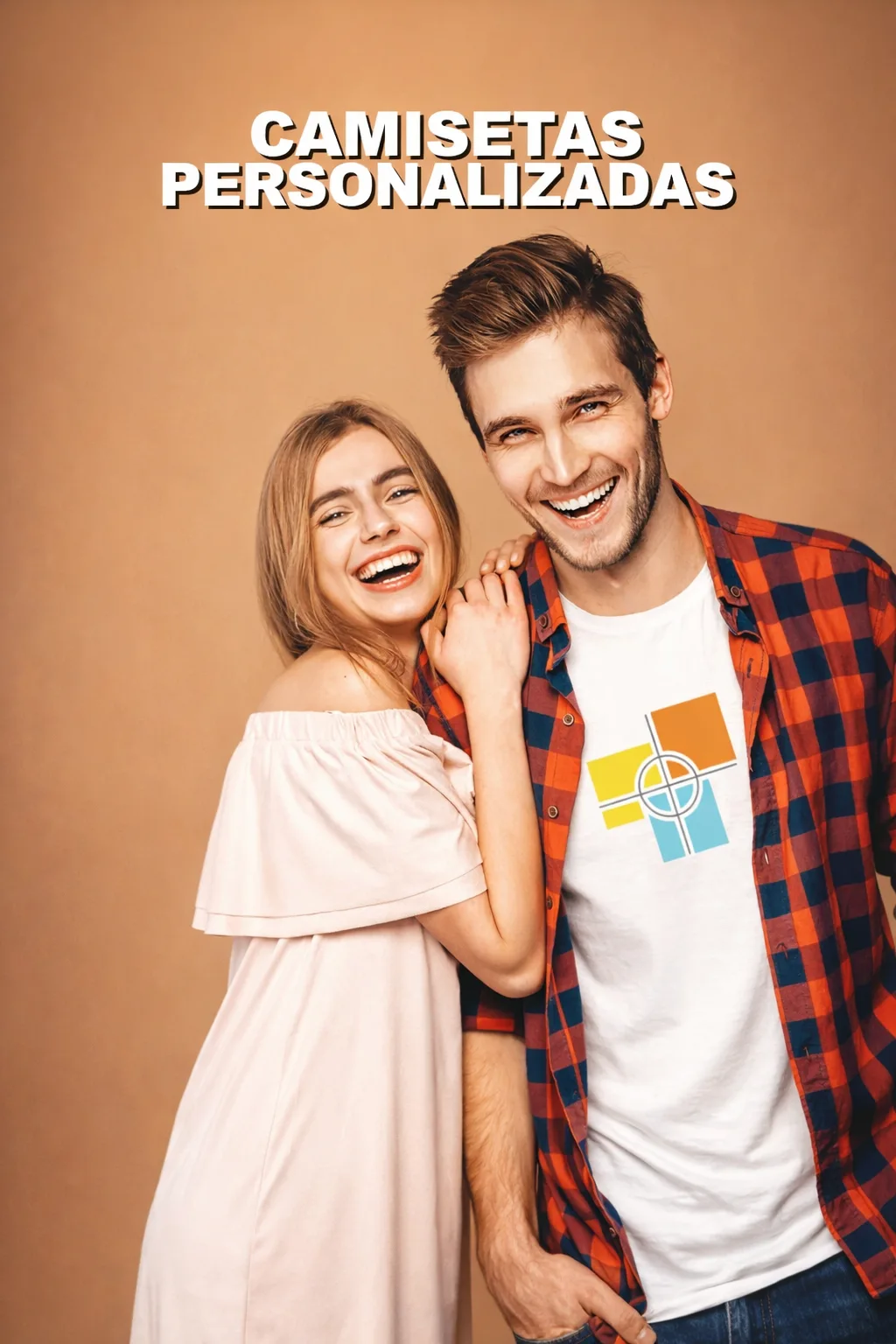 Modelo 2 utilizando camiseta com estampa profissional produzida pela Stampa e Cor, especialista em camisas personalizadas em Salvador. 👕🚀