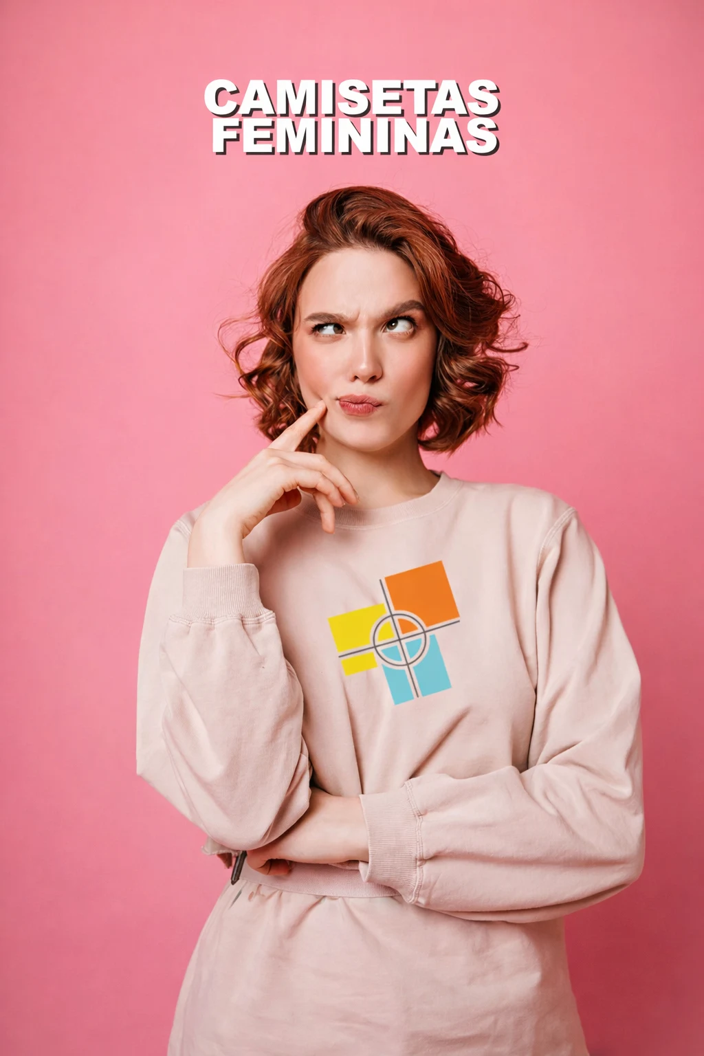 Modelo 3 vestindo camiseta com logomarca da Stampa e Cor, referência em camisas personalizadas em Salvador e fardamentos. 👕💎
